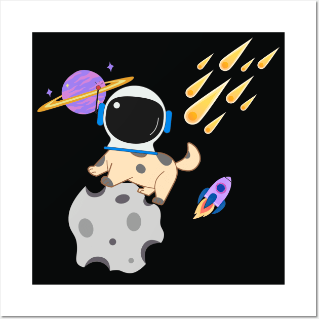 Astronaut Dog Wall Art by Desert Boy